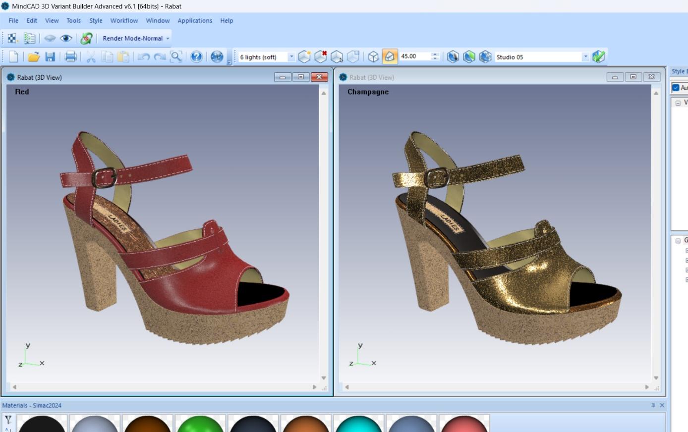 Compare Variants side by side with synchronized cameras