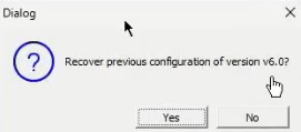 Dialog configuration