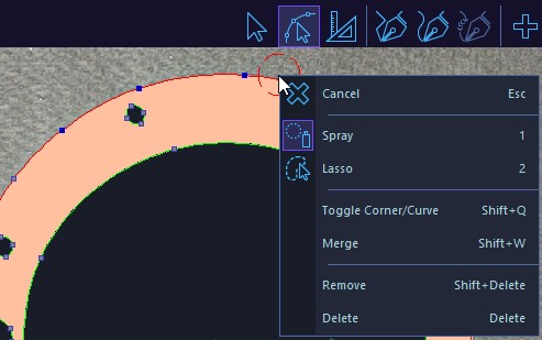 New Quick Select Tool in Edit Context